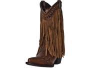Dingo Fashion Boots Women Heart Throb 12 Top Leather 8 M Brown DI7445