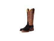 Cinch Western Boots Men Embroidery Scallop Square Toe 9 D Black CFM156