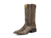 Roper Western Boots Mens Caiman Stitch 9.5 D Brown 09 020 7020 0914 BR