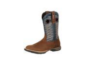 Rocky Western Boots Men LT Honeycomb Cement Leather 12 M Brown RKW0157