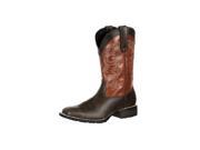 Durango Western Boots Mens Mustang Pull Stitching 11.5 W Brown DDB0084