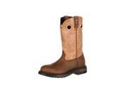 Rocky Western Boots Mens Original Ride Anti Oil 10 M Brown RKW0174