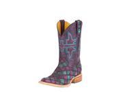 Tin Haul Western Boots Womens 7 B Purple Teal 14 021 0007 1280 MU