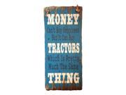 Cowboy Signs Wood Wall Hanging Humorous Tractors Happiness Blue 8208