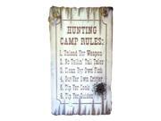 Cowboy Signs Wood Wall Hanging Home Hunting Camp Rules Rope White 8211