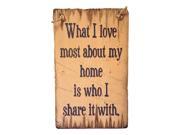 Cowboy Signs Wood Wall Hanging My Home Share Grass Rope Love Tan 8207