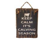 Cowboy Signs Wood Wall Hanging Humorous Calm Calving Rope Black 8229