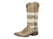 Roper Western Boots Womens American 7.5 B Brown 09 021 7001 0113 BR