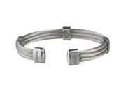 Sabona Jewelry Mens Womens Bracelet Magnetic Cables S M Silver 366