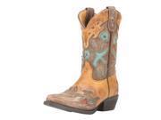 Dan Post Western Boots Boys Cowboy Leather 11.5 Child Brown DPC2158