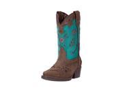 Laredo Western Boots Girls Kate Cowgirl Snip Toe 12 Child Green LC2288