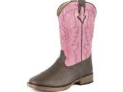 Roper Western Boots Girls Square Toe 1 Child Pink 09 018 1900 1702 PI
