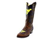 Gameday Boots Womens West Virginia Distressed 8 B Brass WV L329 1