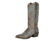 Roper Western Boot Womens Bouquet 8.5 B Turquoise 09 021 7622 1408 BR