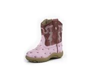 Roper Western Boots Girls Ostrich 4 Infant Pink 09 016 1900 0051 PI