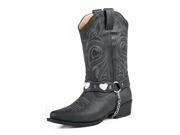 Roper Western Boots Girls Heart 9 Child Black 09 018 1556 1116 BL