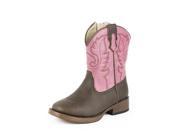 Roper Western Boots Girl Square Toe 6 Infant Pink 09 017 1900 1702 PI