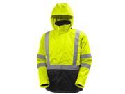 Helly Hansen Work Jacket Mens Alta Waterproof Hi Vis 2XL Yellow 71088