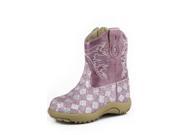 Roper Western Boots Girls Glitter 1 Infant Pink 09 016 1901 0028 PI