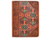 3D Western iPad Air Case Cover Floral Tooled Aztec Inlay Natural G313