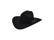 Alamo Cowboy Hat Wool Cattleman Plano Synthetic 7 Black 24030