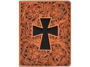 3D Western iPad Case Cover Cross Leather 8 x 10 Natural G273