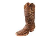 Twisted X Western Boots Womens Steppin Out Square 9 B Tiger WSO0021