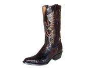 Ferrini Western Boots Womens Teju Lizard 6.5 B Chocolate 81161 09