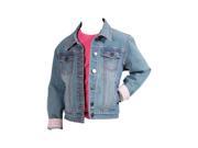 Roper Western Jacket Girls L S Button XS Blue 03 298 0202 0780 BU