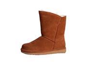 Old Friend Boots Womens Sheepskin Rubber Removable 11 Chestnut 441195