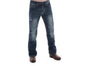 B. Tuff Western Jeans Mens Denim Horsepower 34 Long Dark Wash MHOSPW