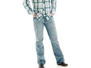 B. Tuff Western Denim Jeans Mens Trouble Blue Bootcut 33 Long MTBBLU