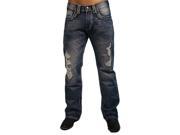 B. Tuff Denim Jeans Mens Western Untamed 33 Short Dark Wash MUNTMD