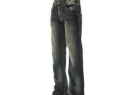 B. Tuff Western Denim Jeans Mens Outlaw Bleach 34 Reg Dark MOUTLW
