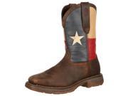 Durango Western Boot Mens Rebel Texas Flag ST Square 11.5 M Brown DB021