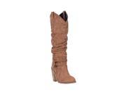 Dingo Western Boots Womens Morgan Tall Round Toe 8 M Brown DI 687