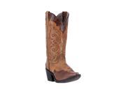 Laredo Western Boots Womens Ginger Cowboy Tooled 8.5 M Brown 52146