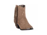 Dingo Western Boots Womens Gigi Fringe Side Zipper 8 M Brown DI 553