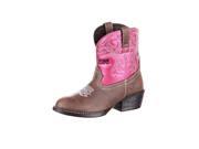 Durango Western Boots Girls Little Kid Outlaw 2 Child Brown DBT0182