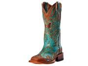 Johnny Ringo Western Boots Womens Cowboy 7 B Aqua Brown JR922 40C