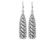 Montana Silversmiths Earrings Womens Twisted Rope Taper Silver ER3207