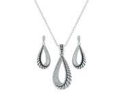 Montana Silversmith Jewelry Women Frost Earring Necklace Silver JS3213
