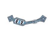 Silver Royal Spur Straps Chase Collection Spur Strap Blue 78 7813