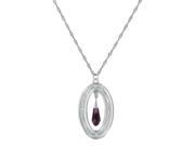 Montana Silversmiths Necklace Womens Hollow Oval 19 Silver NC3115PU