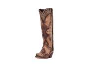 Dan Post Western Boots Womens Natasha Studded Snip 9.5 M Brown DP3689