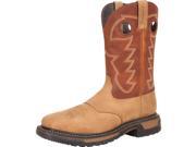 Rocky Western Boots Mens 11 Original Ride ST WP 10.5 W Brown RKYW041