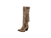 Lane Western Boots Womens Conchita Studding Design 7.5 B Tan LB0311A
