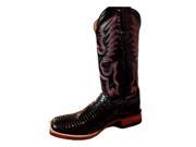 Ferrini Western Boots Womens Teju Lizard Exotic 6 B Black 81193 04