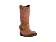 Dingo Western Boots Womens Tulula Stud Round Toe 7 M Brown DI7312