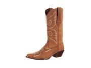 Durango Western Boots Women Crush Faux Snake Details 9.5 M Tan DRD0170